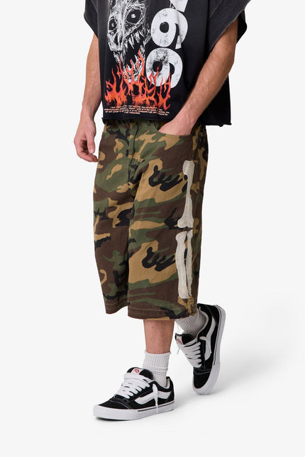 Short ultra ample Bone - Camouflage