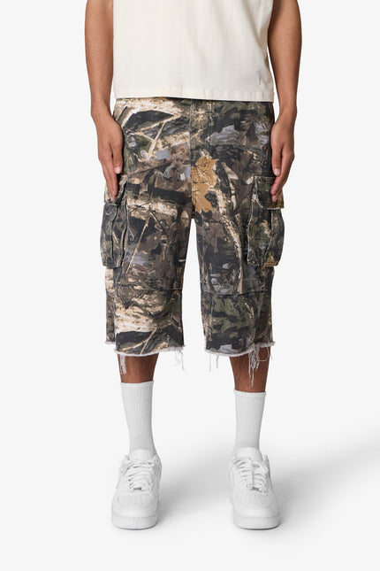 Short cargo ultra ample - Camouflage forêt