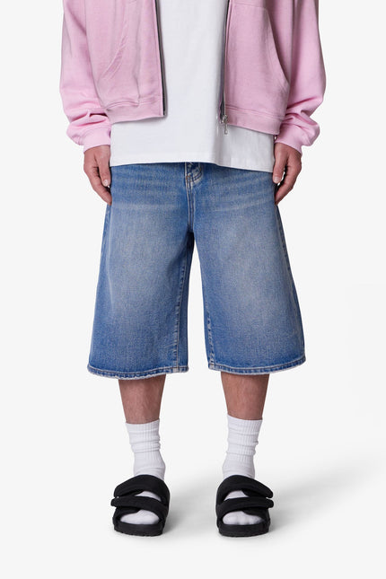 Pantalones cortos vaqueros ultra holgados - Azul medio