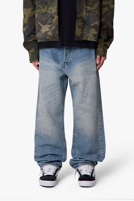 Jean ultra ample - Bleu western