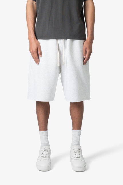 Pantalones cortos deportivos holgados - Gris jaspeado