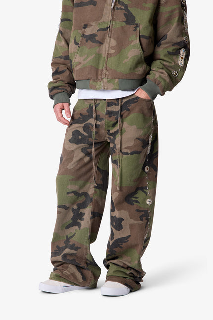 Ultra Wide Mojave Twill Pants - Camo
