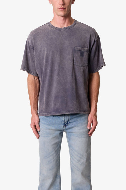Vintage Pocket Tee - Washed Black