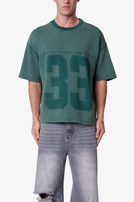 T-shirt vintage en jersey éponge - Vert