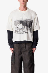 Voyeur Layered Thermal L/S Tee - White/Black