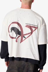Voyeur Layered Thermal L/S Tee - White/Black