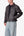 Washed Leather Jacket - Black