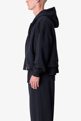 Zip Hoodie - Black