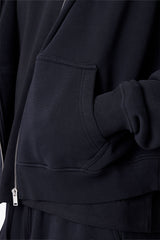 Zip Hoodie - Black