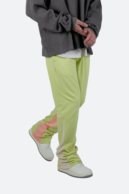 Pantalones deportivos Bootcut II con contraste - Menta