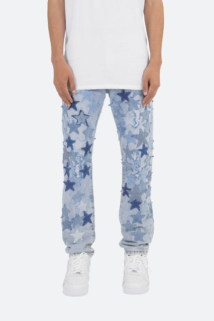 D271 Star Straight Denim - Azul
