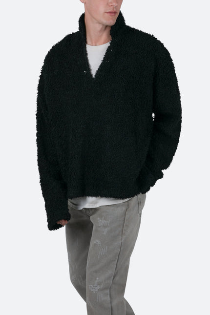 Sherpa Pullover - Black