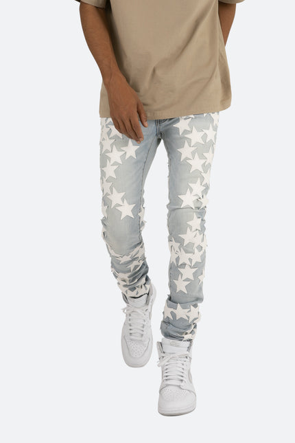X255 Star Skinny Denim - Azul claro